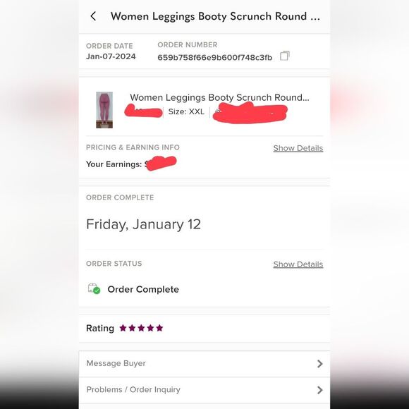 Women Leggings Booty Scrunch Round High Waist Butt Yoga Legging Fitness Pants - Picture 10 of 10